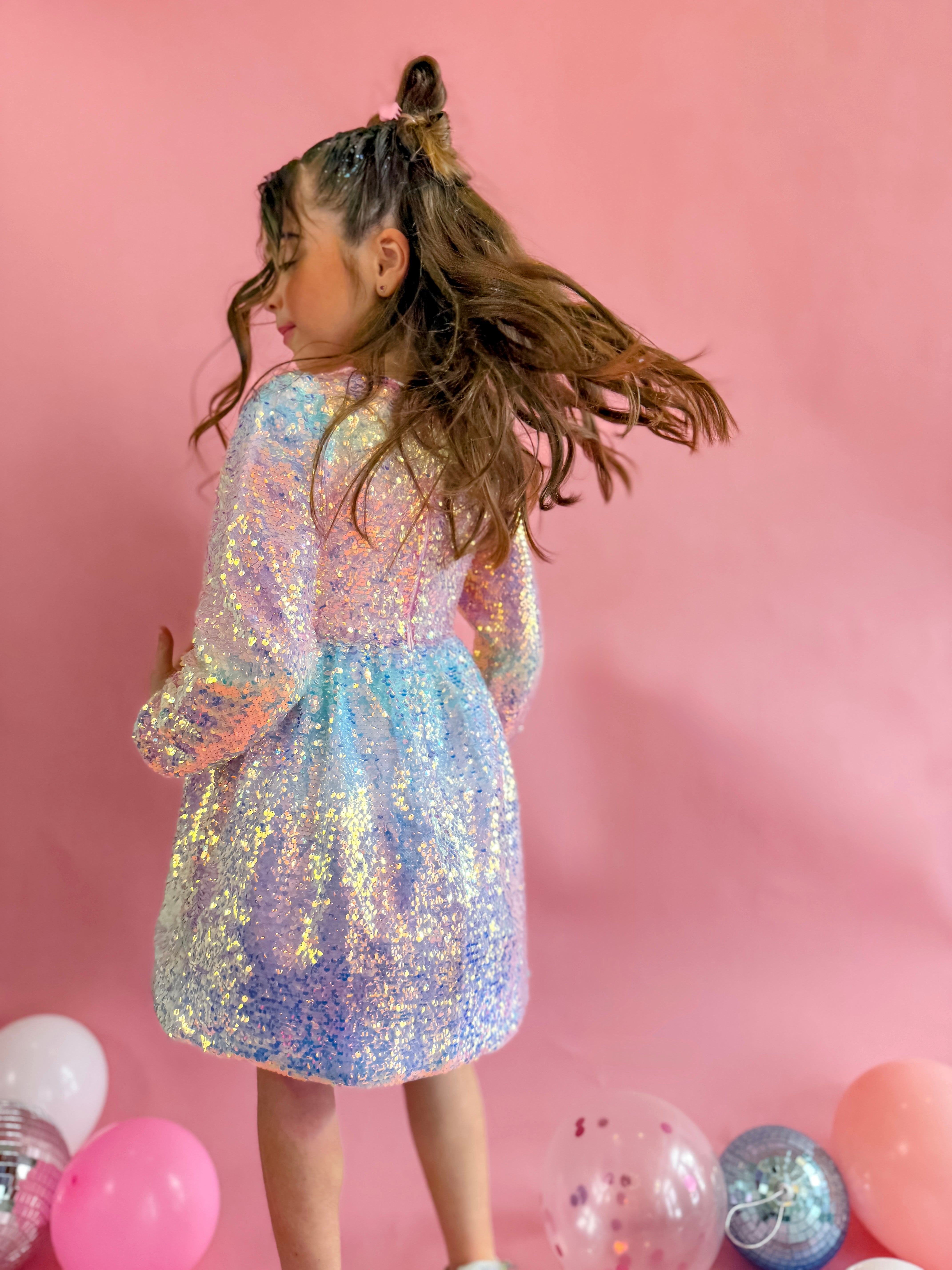rainbow ombre sequin dress Clarisse -811128 Halter Neck Sequin Rainbow Ombre Sheath Dress 10 / PASTELOMBRE