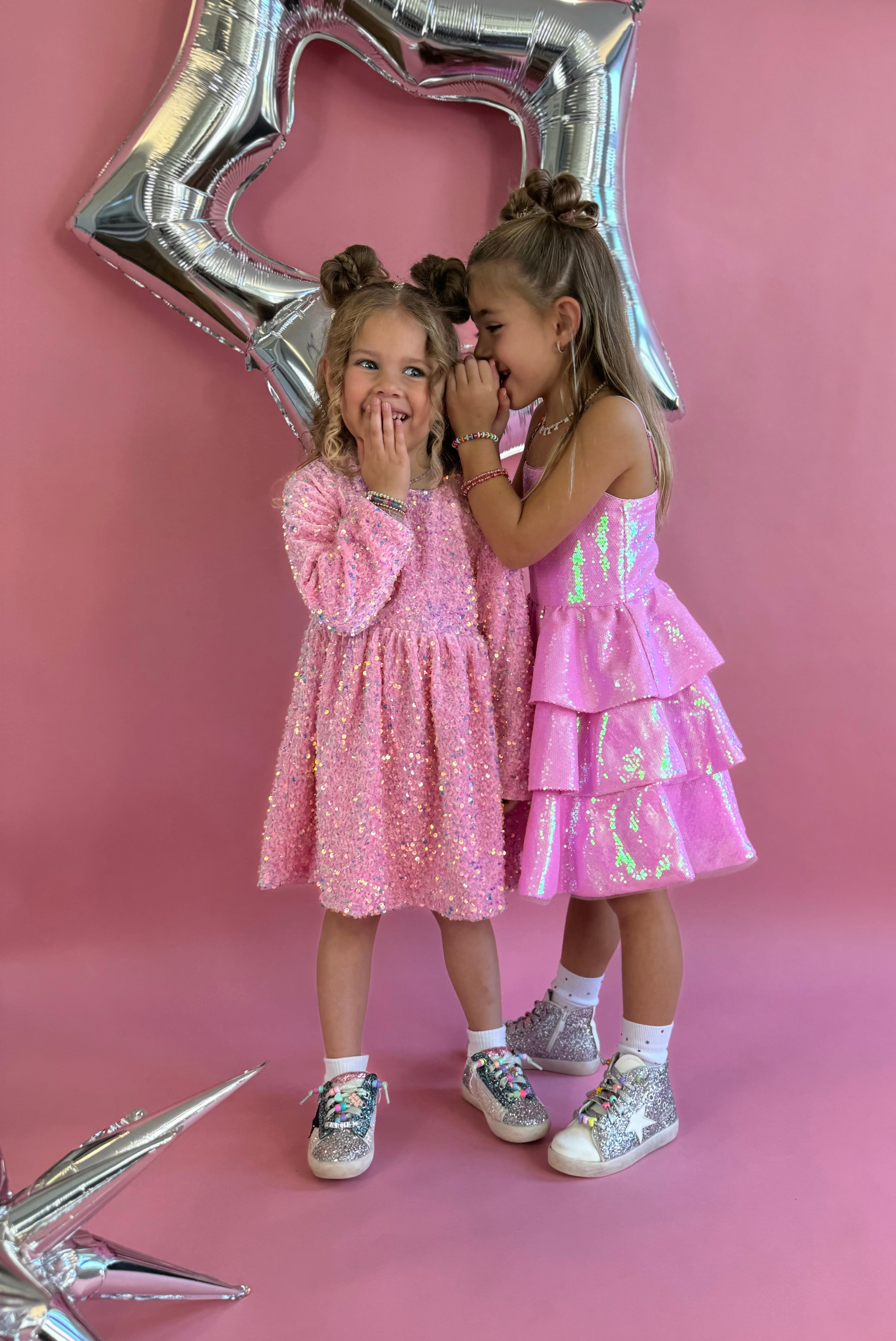 pink party dress size 10 Girls' Hot Pink Drop Waist Party Holiday Dress Size 10 by Jona Michelle-NWT